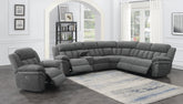 Coaster Bahrain 6-piece Upholstered Power Sectional Charcoal Model 609540P